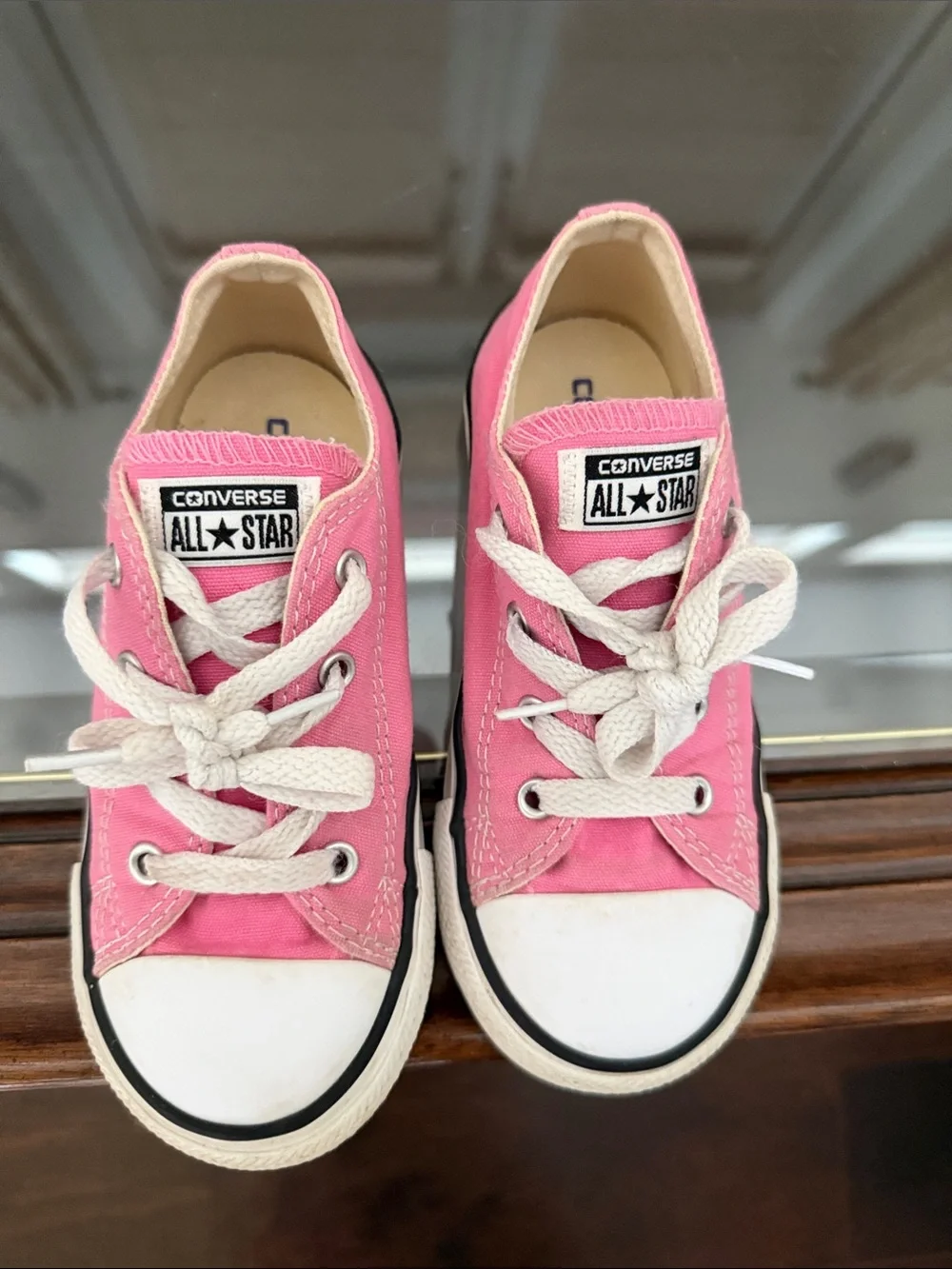 Converse Kids Pink Low Top All Star Sneakers